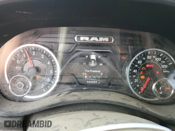 2022 Ram 2500 Laramie with VIN 3C6UR5FJ3NG232896, listed as a Copart auction lot 44129275 with 60,082 mi miles and Salvage title. Bid and sale history available at DreamBid. Image 9.
