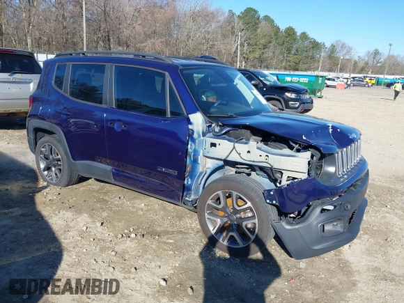 2018 Jeep Renegade Latitude with VIN ZACCJABB4JPJ03414, listed as a IAAI auction lot 41802992 with 83,160 mi miles and . Bid and sale history available at DreamBid. Image 1.