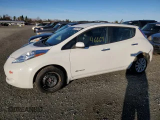 2017 Nissan LEAF S with VIN 1N4BZ0CP4HC309624, listed as a Copart auction lot 87456294 with 46,668 mi miles and Clean Title. Bid and sale history available at carsss.com. Image 1.