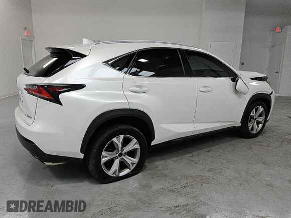 2017 Lexus NX 200t with VIN JTJBARBZ5H2110867, listed as a Copart auction lot 59021535 with 125,340 mi miles and Clean title. Bid and sale history available at DreamBid. Image 3.