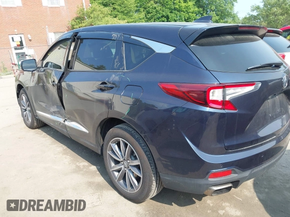 2022 Acura RDX Technology with VIN 5J8TC2H55NL010661, listed as a IAAI auction lot 42418413 with 26,609 mi miles and . Bid and sale history available at DreamBid. Image 3.