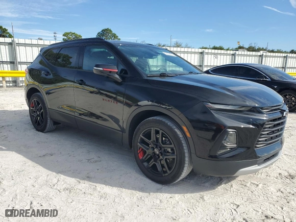 2022 Chevrolet Blazer LT with VIN 3GNKBDRS9NS185798, listed as a Copart auction lot 42654325 with 18,377 mi miles and Salvage Title. Bid and sale history available at carsss.com. Image 4.