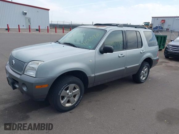 2005 Mercury Mountaineer Convenience z VIN 4M2ZU86K65UJ10015, wystawiony jako IAAI lot #42063970 z przebiegiem 153 542 mil mil oraz . Historia ofert i sprzedaży dostępna na DreamBid. Obrazek 2.