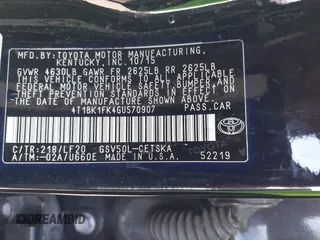 2016 Toyota Camry XSE with VIN 4T1BK1FK4GU570907, listed as a IAAI auction lot 41656506 with 1 mi miles. Bid and sale history available at carsss.com. Image 9.