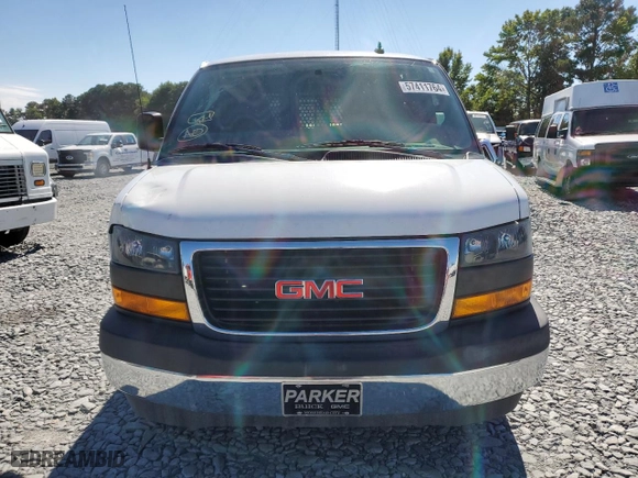 2019 GMC Savana Cargo Van with VIN 1GTW7AFGXK1316440, listed as a Copart auction lot 57411764 with 60,298 mi miles and Salvage Title. Bid and sale history available at carsss.com. Image 5.