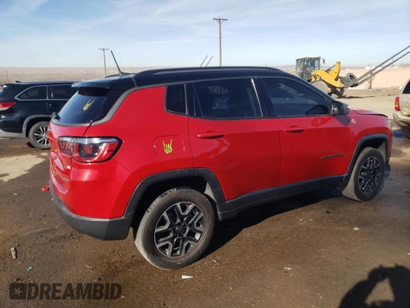 2019 Jeep Compass Trailhawk z VIN 3C4NJDDBXKT671560, wystawiony jako Copart lot #86878594 z przebiegiem 111 576 mil mil oraz Szkoda całkowita • Salvage title. Historia ofert i sprzedaży dostępna na DreamBid. Obrazek 3.