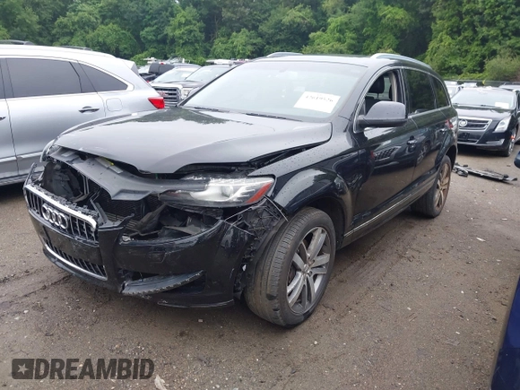 2015 Audi Q7 Premium Plus with VIN WA1LGAFEXFD028885, listed as a IAAI auction lot 42619526 with 145,126 mi miles and . Bid and sale history available at DreamBid. Image 18.