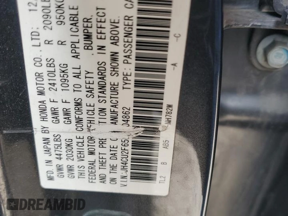 2011 Acura TSX with VIN JH4CU2F65BC004862, listed as a Copart auction lot 49914205 with 194,730 mi miles and Salvage Title. Bid and sale history available at carsss.com. Image 12.
