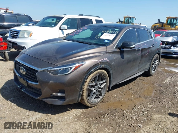 2017 Infiniti QX30 Sport with VIN SJKCH5CP3HA023156, listed as a IAAI auction lot 41870773 with 51,063 mi miles. Bid and sale history available at carsss.com. Image 18.