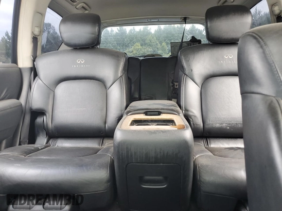 2011 Infiniti QX56 7-passenger with VIN JN8AZ2NF0B9501864, listed as a Copart auction lot 63815714 with Not Provided miles and Clean Title. Bid and sale history available at carsss.com. Image 10.