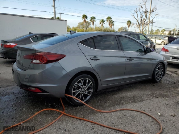 2019 Hyundai Elantra SEL with VIN 5NPD84LF0KH451355, listed as a Copart auction lot 87553415 with 65,498 mi miles and Non Repairable. Bid and sale history available at carsss.com. Image 3.