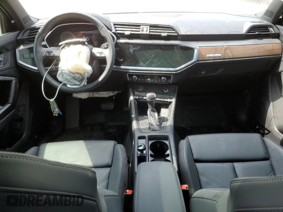2022 Audi Q3 S line Premium Plus with VIN WA1EECF36N1069443, listed as a Copart auction lot 52742355 with 46,898 mi miles and Salvage title. Bid and sale history available at DreamBid. Image 8.