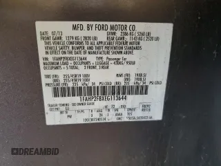 2014 Ford Taurus Limited with VIN 1FAHP2F8XEG113644, listed as a Copart auction lot 51275645 with 143,816 mi miles and Salvage title. Bid and sale history available at DreamBid. Image 13.