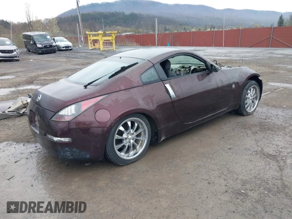 2003 Nissan 350Z Touring with VIN JN1AZ34E43T015351, listed as a IAAI auction lot 41996241 with 169,907 mi miles. Bid and sale history available at carsss.com. Image 4.