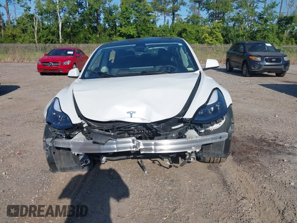 2023 Tesla Model 3 with VIN 5YJ3E1EA9PF557880, listed as a IAAI auction lot 42481413 with 40,582 mi miles and . Bid and sale history available at DreamBid. Image 6.