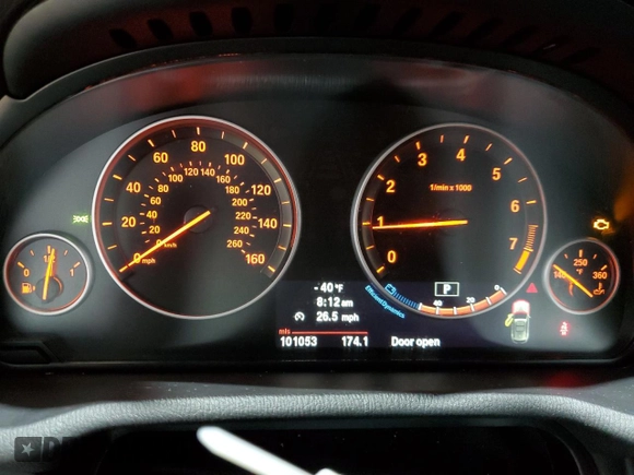 2013 BMW X3 xDrive28i with VIN 5UXWX9C50D0D08990, listed as a Copart auction lot 51432345 with 101,053 mi miles and Salvage Title. Bid and sale history available at DreamBid. Image 9.