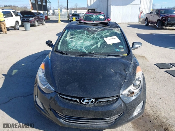 2012 Hyundai Elantra GLS with VIN 5NPDH4AE8CH083096, listed as a IAAI auction lot 41857602 with 87,746 mi miles. Bid and sale history available at carsss.com. Image 6.