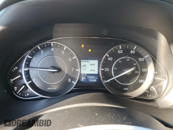 2018 Nissan Armada Platinum with VIN JN8AY2NE9J9733162, listed as a Copart auction lot 79910654 with 74,089 mi miles and Clean Title. Bid and sale history available at carsss.com. Image 9.