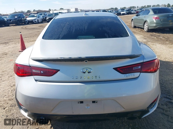 2018 Infiniti Q60 Luxe with VIN JN1EV7EK2JM340015, listed as a IAAI auction lot 41240379 with 115,040 mi miles and . Bid and sale history available at carsss.com. Image 16.