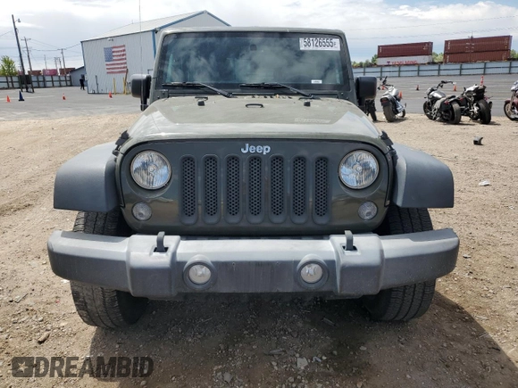 2015 Jeep Wrangler Unlimited Sport with VIN 1C4BJWDG4FL766904, listed as a Copart auction lot 58126555 with 68,400 mi miles and Salvage title. Bid and sale history available at DreamBid. Image 5.