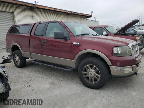 2004 Ford F-150 XLT with VIN 1FTPX14504NA99210, listed as a Copart auction lot 55646105 with 130,865 mi miles and Salvage Title. Bid and sale history available at carsss.com. Image 4.