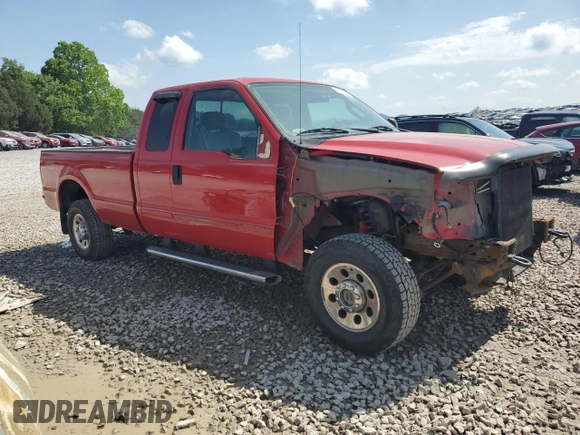 2006 Ford F-250 XL with VIN 1FTSX21P26EC48791, listed as a Copart auction lot 55861705 with 98,621 mi miles and Salvage title. Bid and sale history available at DreamBid. Image 4.