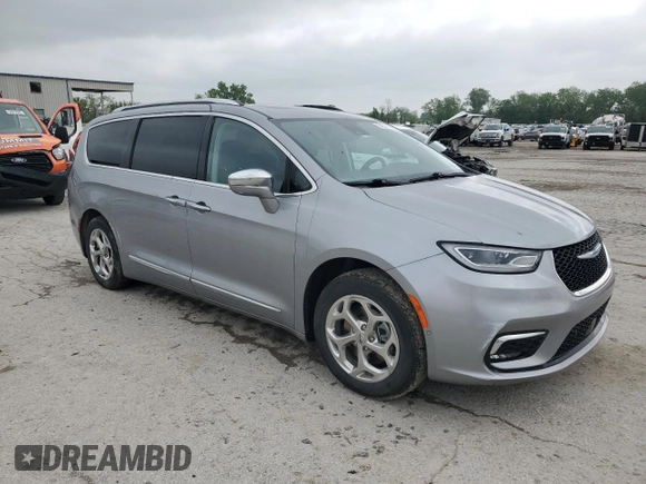 2021 Chrysler Pacifica Hybrid Limited with VIN 2C4RC1S76MR518110, listed as a Copart auction lot 54557065 with 61,908 mi miles and Salvage title. Bid and sale history available at DreamBid. Image 4.