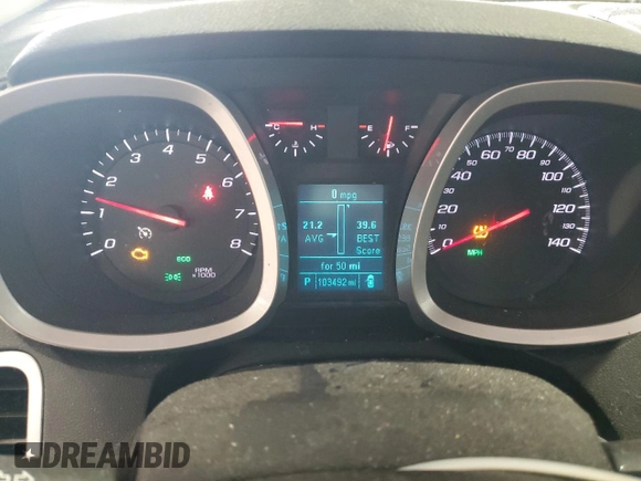 2013 Chevrolet Equinox LT with VIN 2GNALDEKXD1156562, listed as a Copart auction lot 49427685 with 103,492 mi miles and Clean Title. Bid and sale history available at DreamBid. Image 9.