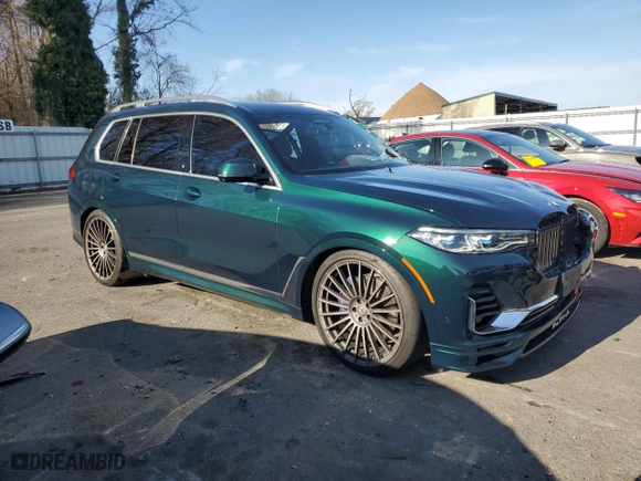 2022 BMW X7 ALPINA XB7 with VIN 5UXCX6C14N9M42846, listed as a Copart auction lot 81960834 with 29,141 mi miles and Salvage Title. Bid and sale history available at carsss.com. Image 4.