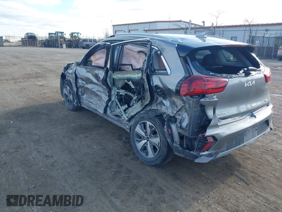 2022 Kia Niro LXS with VIN KNDCB3LC1N5534245, listed as a IAAI auction lot 41275150 with 24,592 mi miles. Bid and sale history available at carsss.com. Image 3.