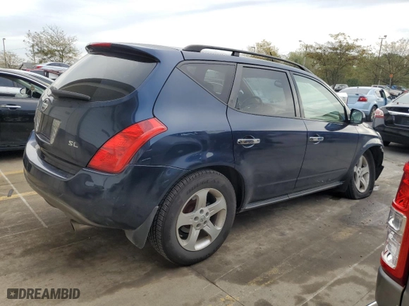 2003 Nissan Murano SL with VIN JN8AZ08T03W113641, listed as a Copart auction lot 71799404 with 98,383 mi miles and Salvage Title. Bid and sale history available at carsss.com. Image 3.
