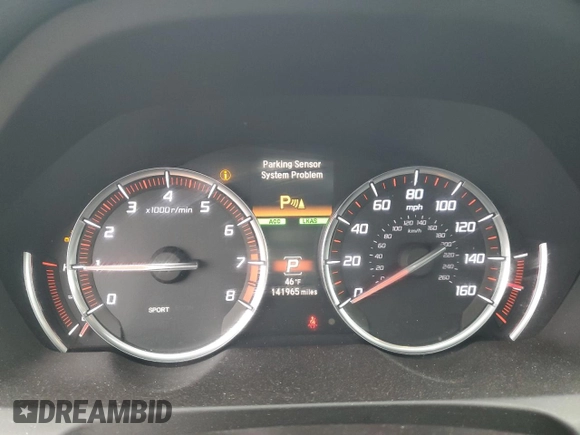 2018 Acura TLX w/A-SPEC Pkg with VIN 19UUB3F62JA003634, listed as a Copart auction lot 47019765 with 141,965 mi miles and Salvage Title. Bid and sale history available at carsss.com. Image 9.