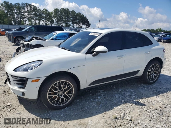 2018 Porsche Macan S with VIN WP1AB2A58JLB38467, listed as a Copart auction lot 57745885 with 76,988 mi miles and Salvage title. Bid and sale history available at DreamBid. Image 1.