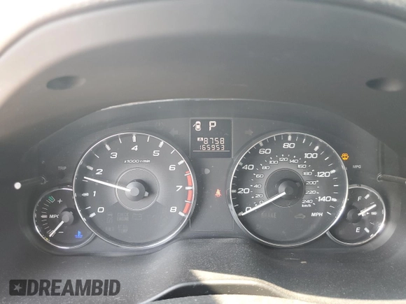 2012 Subaru Outback Limited with VIN 4S4BRBJC8C3212209, listed as a Copart auction lot 60586545 with 165,953 mi miles and Salvage title. Bid and sale history available at DreamBid. Image 9.