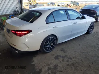 2023 Mercedes-Benz C 300 with VIN W1KAF4GB7PR102876, listed as a Copart auction lot 48916495 with 28,153 mi miles and Salvage Title. Bid and sale history available at carsss.com. Image 3.
