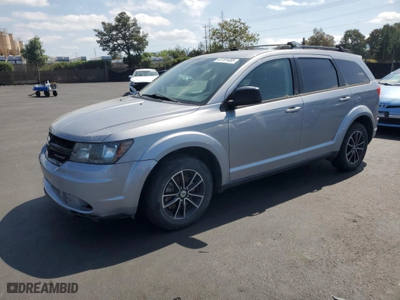 2018 Dodge Journey SE with VIN 3C4PDCAB5JT167320, listed as a Copart auction lot 53191455 with 84,684 mi miles and Clean Title. Bid and sale history available at carsss.com. Image 1.