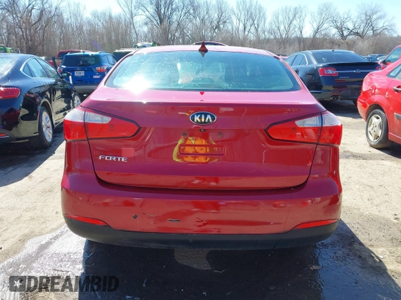 2016 Kia Forte LX with VIN KNAFX4A61G5523747, listed as a IAAI auction lot 41816126 with 117,760 mi miles. Bid and sale history available at carsss.com. Image 16.