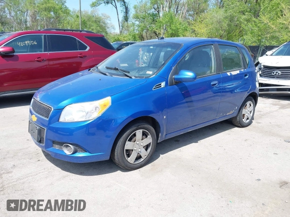 2009 Chevrolet Aveo 1LT with VIN KL1TD66E09B623036, listed as a IAAI auction lot 42099376 with 140,318 mi miles and . Bid and sale history available at DreamBid. Image 2.