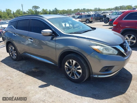 2015 Nissan Murano SL with VIN 5N1AZ2MG1FN281343, listed as a IAAI auction lot 41964042 with 127,146 mi miles. Bid and sale history available at carsss.com. Image 1.