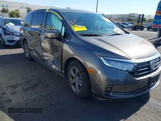 2022 Honda Odyssey EX with VIN 5FNRL6H51NB003886, listed as a IAAI auction lot 41542525 with 68,031 mi miles and . Bid and sale history available at DreamBid. Image 6.