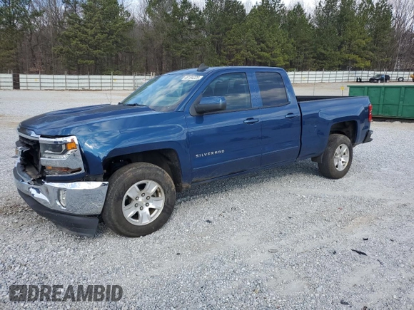 2017 Chevrolet Silverado 1500 LT with VIN 1GCRCRECXHZ381711, listed as a Copart auction lot 46194225 with 54,835 mi miles and Salvage Title. Bid and sale history available at DreamBid. Image 1.