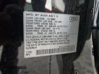 2014 Audi Q7 Premium Plus с VIN WA1LGAFE9ED011509, выставлен на аукционе Copart как лот 56355555 с пробегом 105 868 миль миль и На запчасти • Non repairable. История ставок и продаж доступна на DreamBid. Изображение 15.