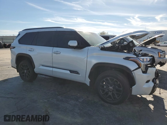 2024 Toyota Sequoia SR5 with VIN 7SVAAABA5RX021370, listed as a Copart auction lot 80050244 with 29,969 mi miles and Salvage Title. Bid and sale history available at carsss.com. Image 4.