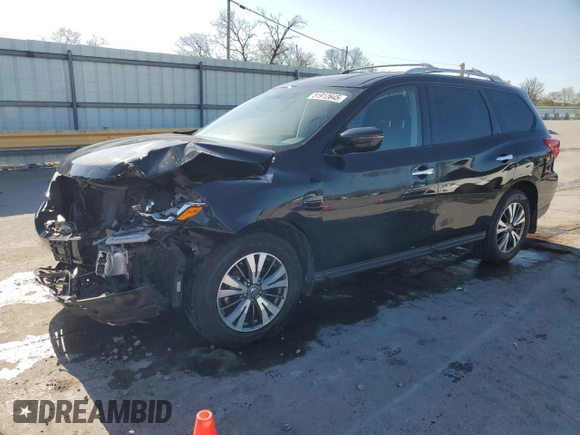 2017 Nissan Pathfinder Platinum with VIN 5N1DR2MN2HC659390, listed as a Copart auction lot 51912645 with 96,081 mi miles and Salvage Title. Bid and sale history available at carsss.com. Image 1.