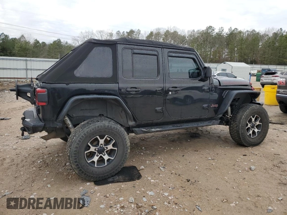 2021 Jeep Wrangler Unlimited Rubicon with VIN 1C4JJXFM0MW627692, listed as a Copart auction lot 43525105 with 102,472 mi miles and Salvage Title. Bid and sale history available at carsss.com. Image 3.