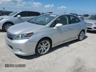 2010 Lexus HS with VIN JTHBB1BA2A2029499, listed as a Copart auction lot 74248044 with Not Provided miles and Salvage Title. Bid and sale history available at carsss.com. Image 1.