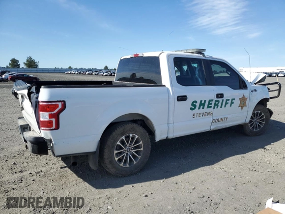 2019 Ford F-150 with VIN 1FTEW1P44KKD50970, listed as a Copart auction lot 56162645 with 153,050 mi miles and Salvage title. Bid and sale history available at DreamBid. Image 3.