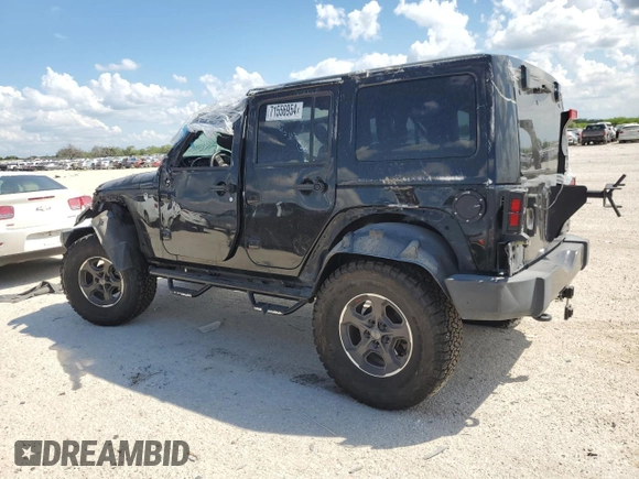 2018 Jeep Wrangler JK Unlimited Sahara with VIN 1C4BJWEG8JL858721, listed as a Copart auction lot 71556954 with 0 mi miles and Salvage Title. Bid and sale history available at carsss.com. Image 2.