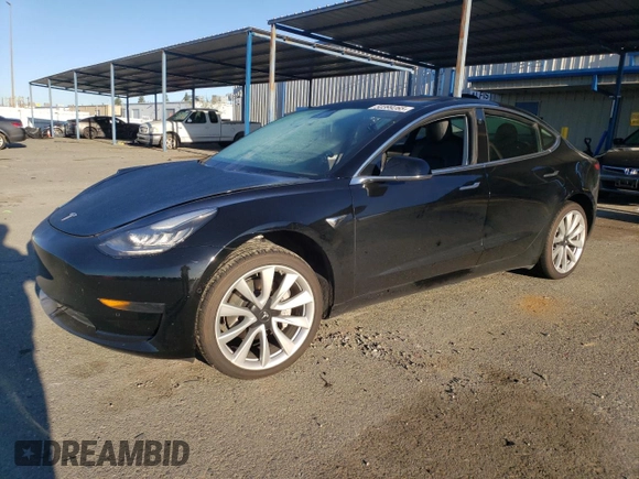 2019 Tesla Model 3 Mid Range with VIN 5YJ3E1EA6KF436152, listed as a Copart auction lot 50399265 with 62,676 mi miles and Salvage Title. Bid and sale history available at DreamBid. Image 1.