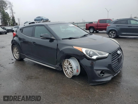 2013 Hyundai Veloster Turbo z VIN KMHTC6AE4DU155792, wystawiony jako Copart lot #83189014 z przebiegiem 70 033 mil mil oraz Szkoda całkowita • Salvage title. Historia ofert i sprzedaży dostępna na DreamBid. Obrazek 4.